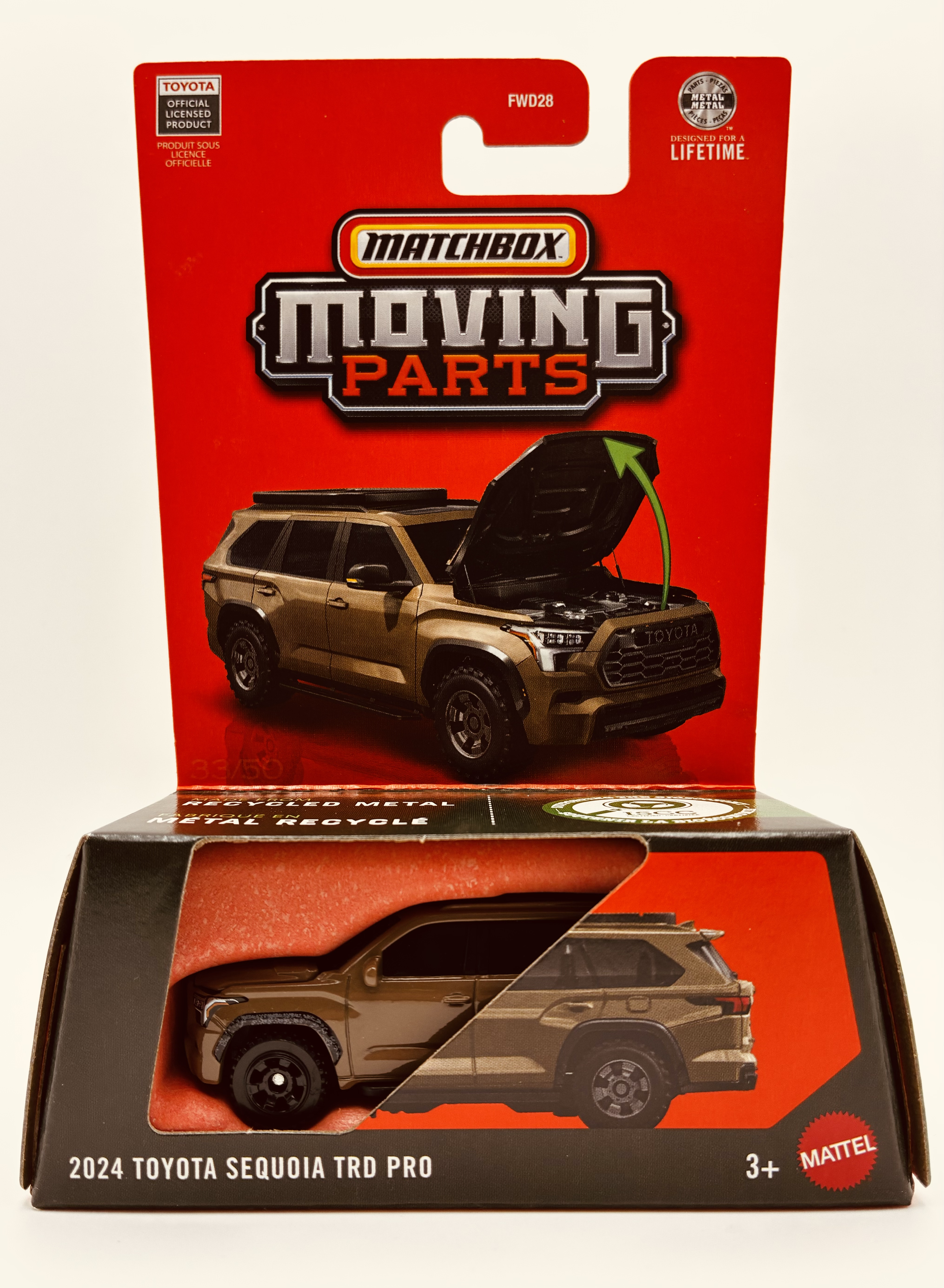 2024 Toyota Sequoia TRD PRO Matchbox Moving Parts 2026 Mix 3 Vehicles (Assorted)